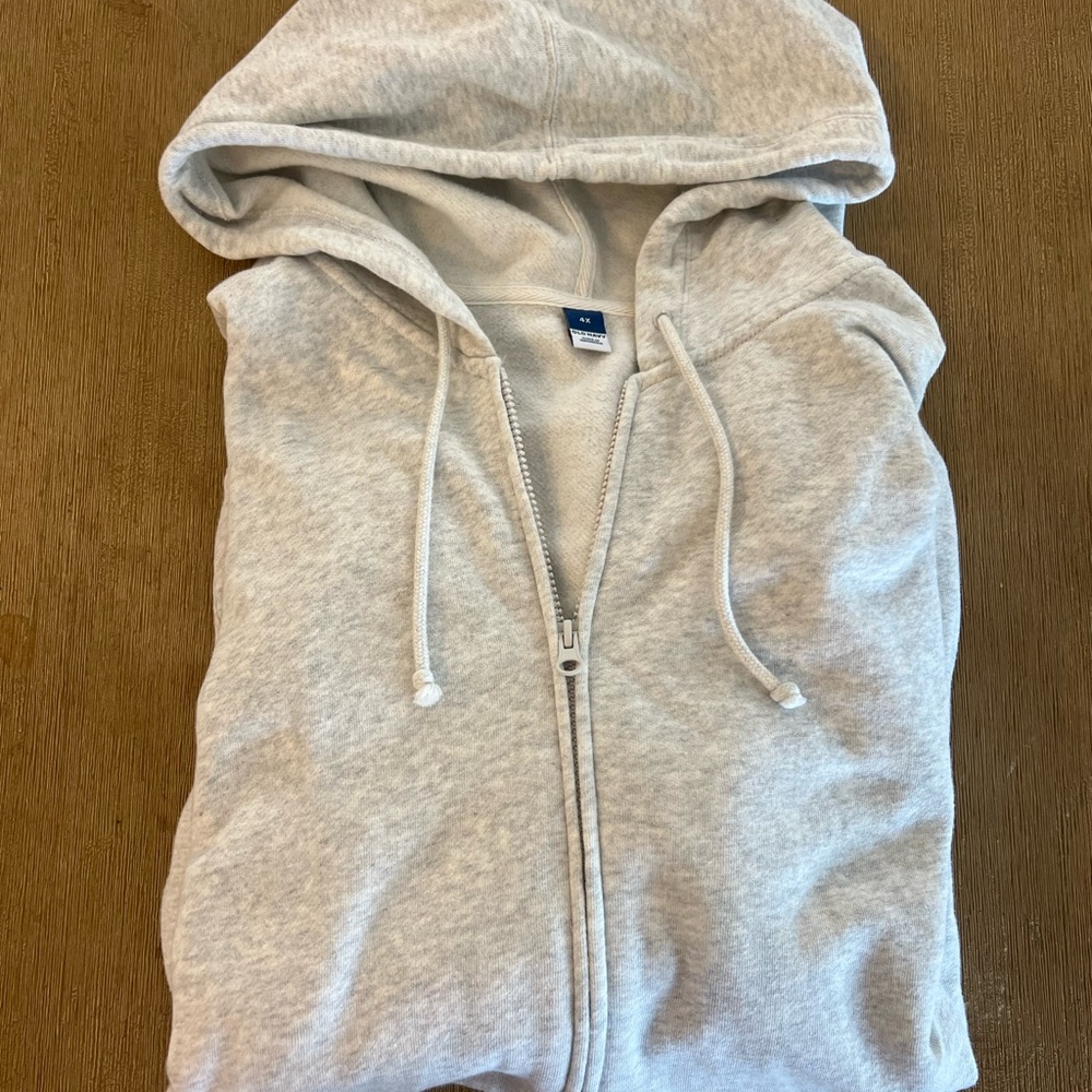 Gray Zip-Up Hoodie